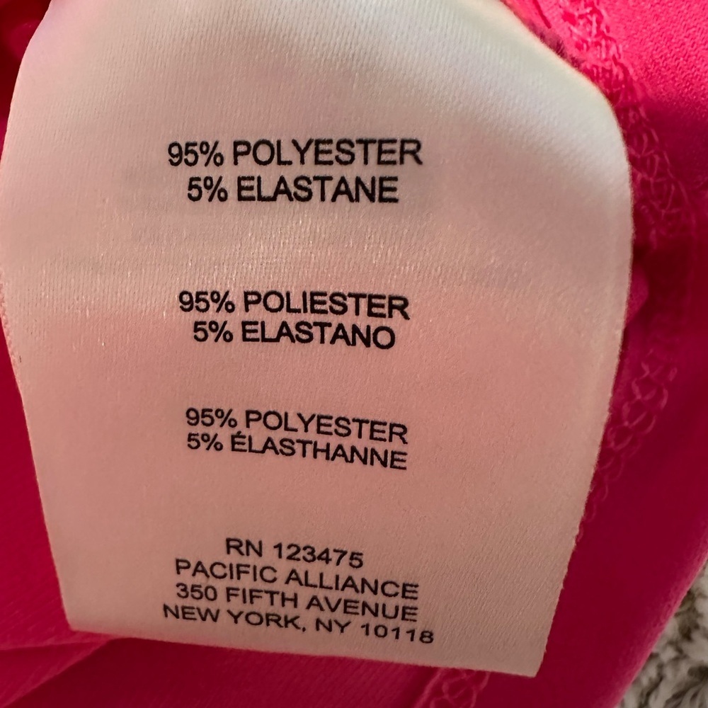 Ellen Tracy Hot Pink Lace-Up Tank Top Sleeveless Blouse - Picture 8 of 10